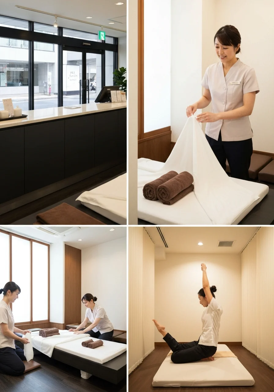 施術中のスタッフ写真