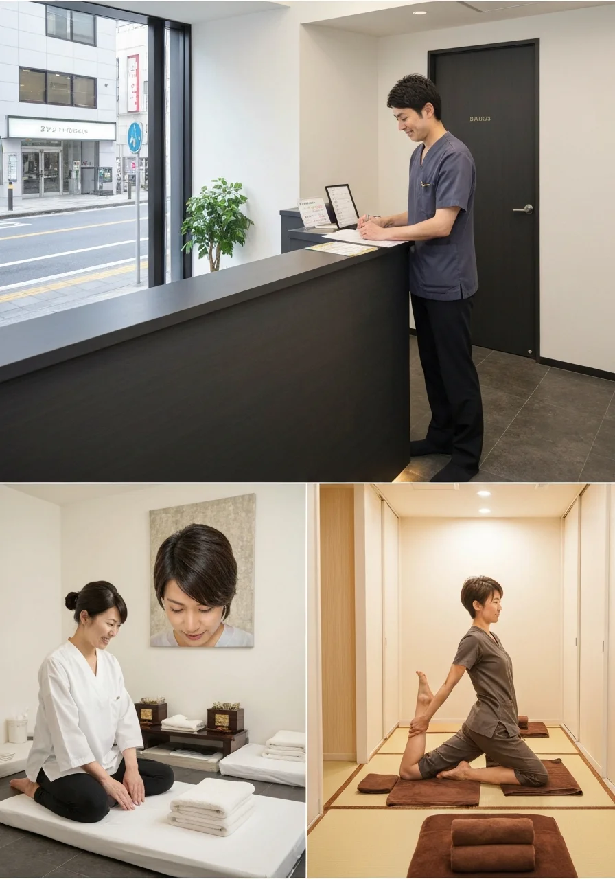 準備するスタッフ写真